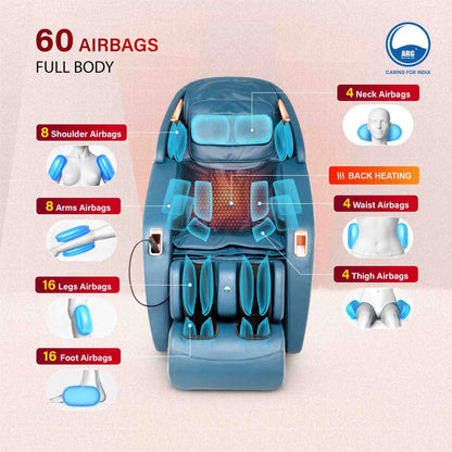 3D Full Body Luxury Massage Chair Z100 Blue